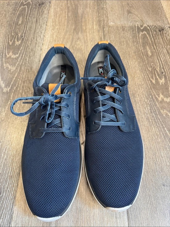 Johnston & Murphy XC4 Prentiss 2 Knit Plain Toe sneakers in Navy  Size 11